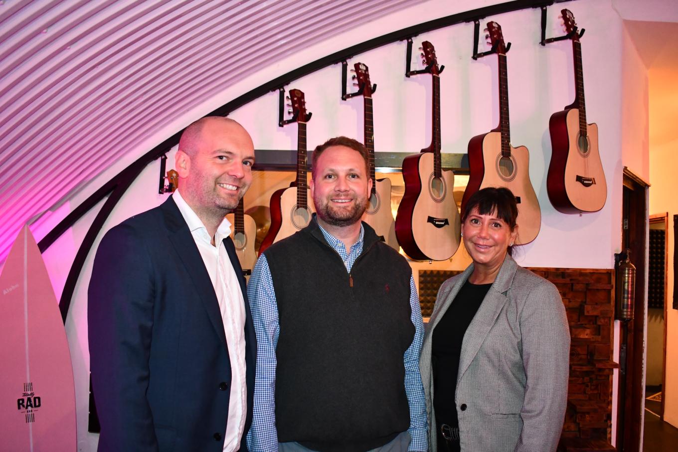 Portrait of David Tindall, Christopher Rush and Marie Kelly
