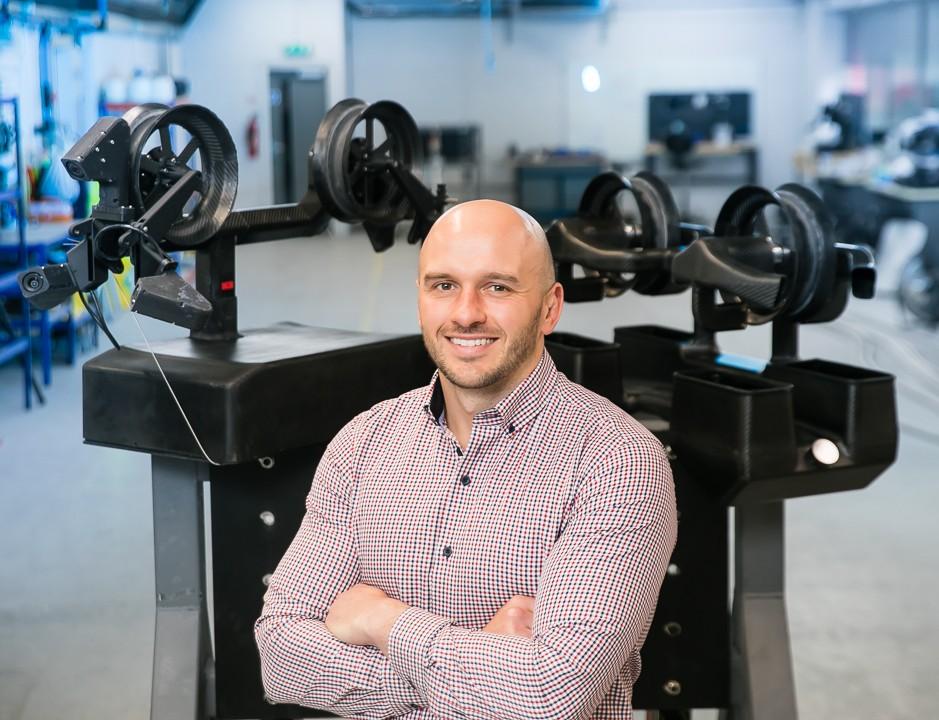 AssetCool ceo stood in a warehouse